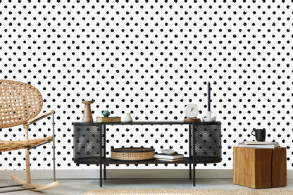 Wallpaper Black Dots