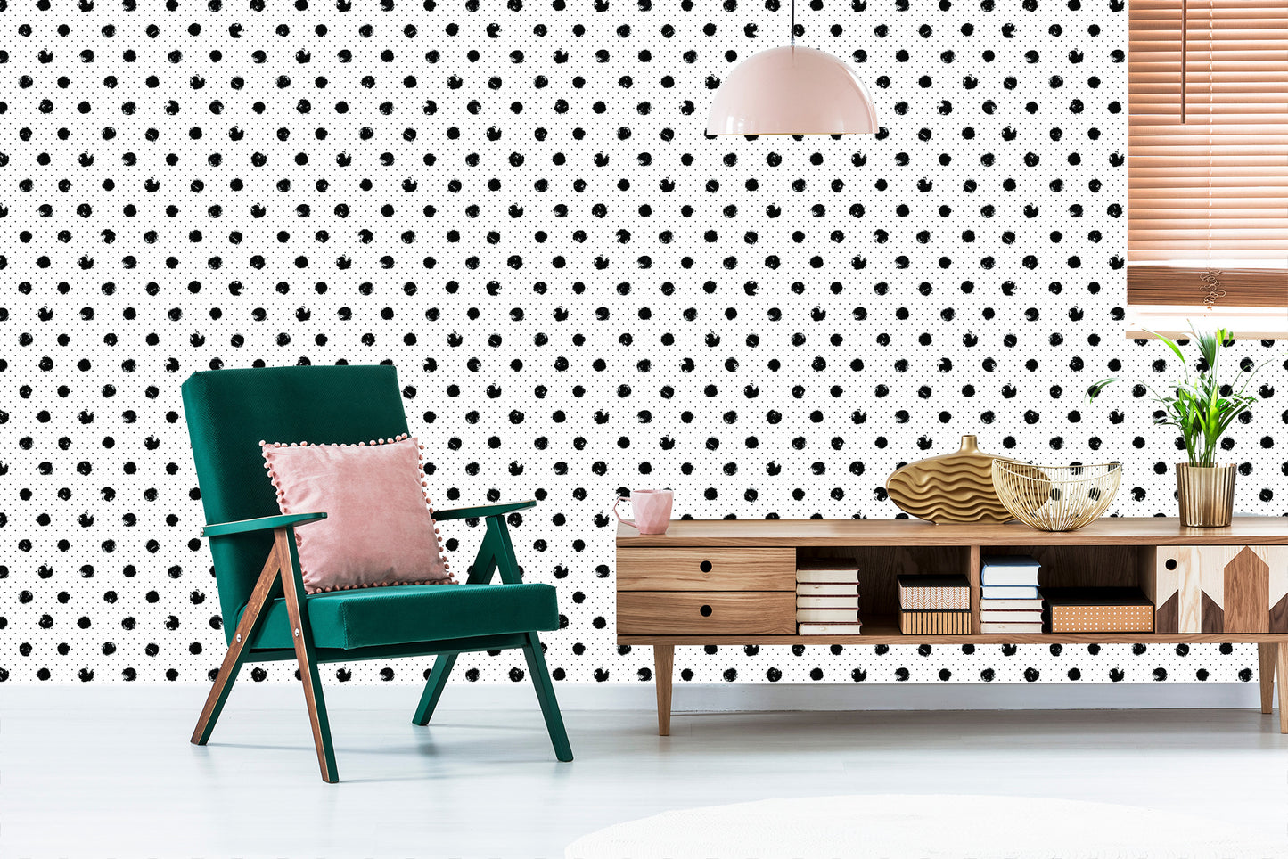 Wallpaper Black Dots
