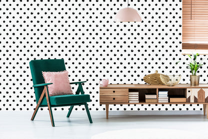 Wallpaper Black Dots