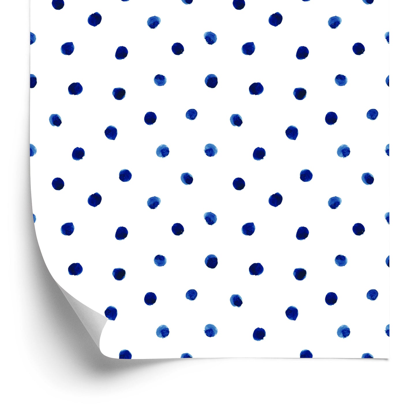 Wallpaper Navy Blue Little Dots
