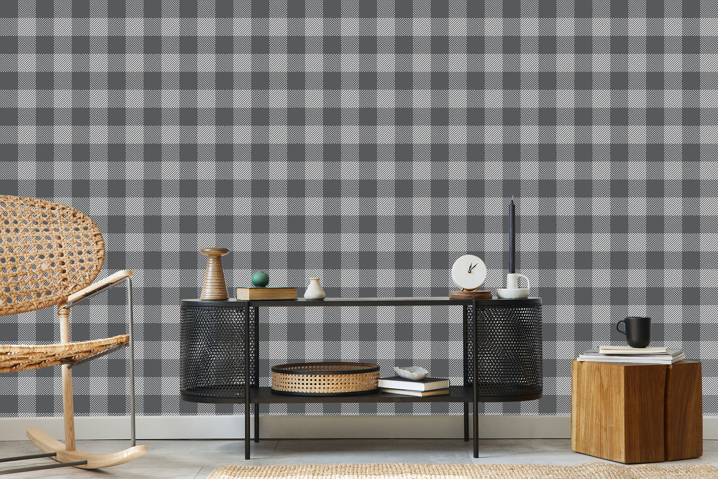 Wallpaper Modernist Abstract Lattice