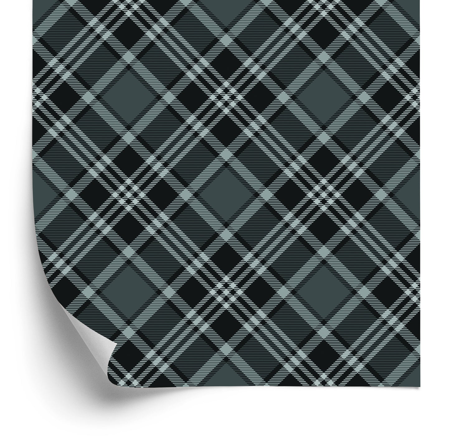 Wallpaper Tartan In Shades Of Gray