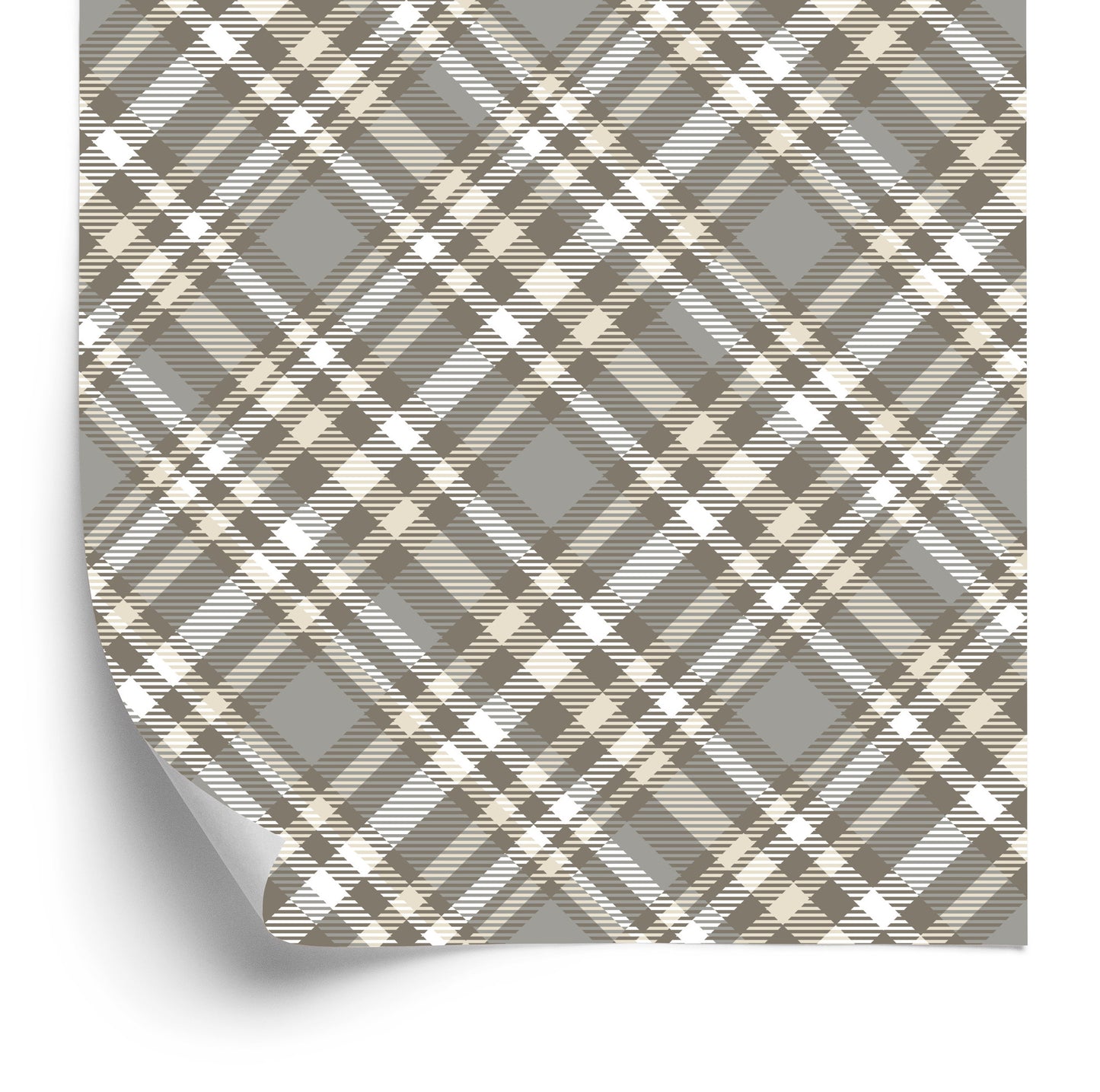 Wallpaper Modern Tartan Pattern