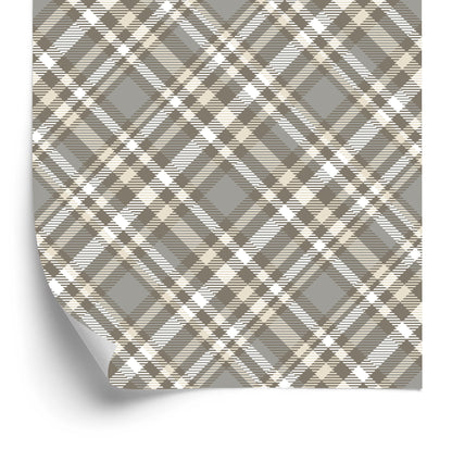 Wallpaper Modern Tartan Pattern