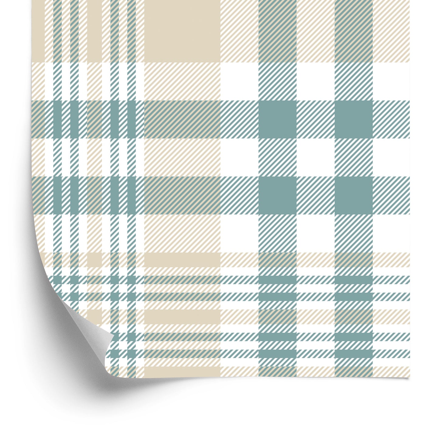 Wallpaper Geometric Plaid Bedroom Living Room