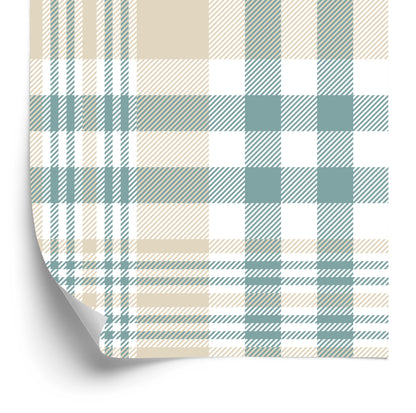 Wallpaper Geometric Plaid Bedroom Living Room