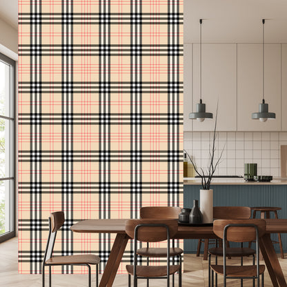 Wallpaper Modern 3D Plaid For Office Living Room