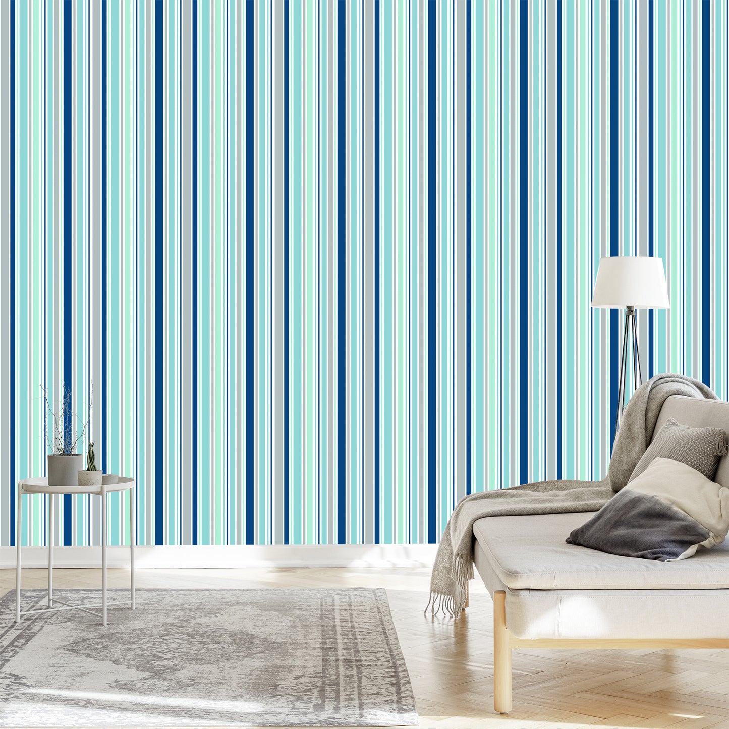 Wallpaper Colorful Vertical Stripes