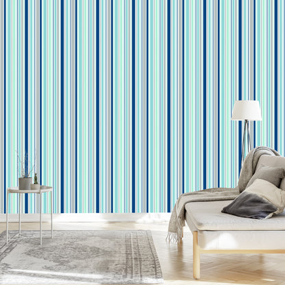Wallpaper Colorful Vertical Stripes