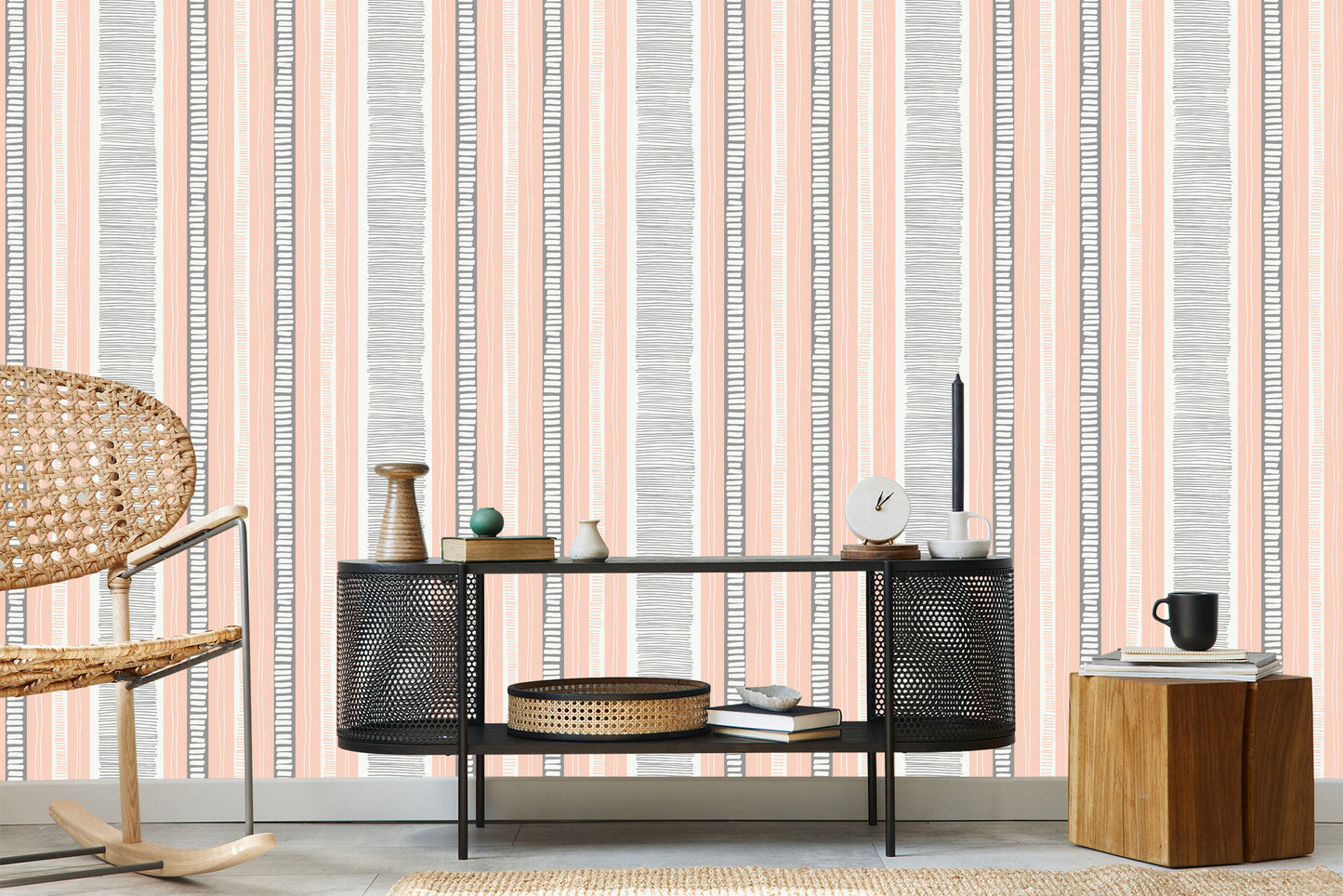 Wallpaper Vertical Stripes - Abstraction