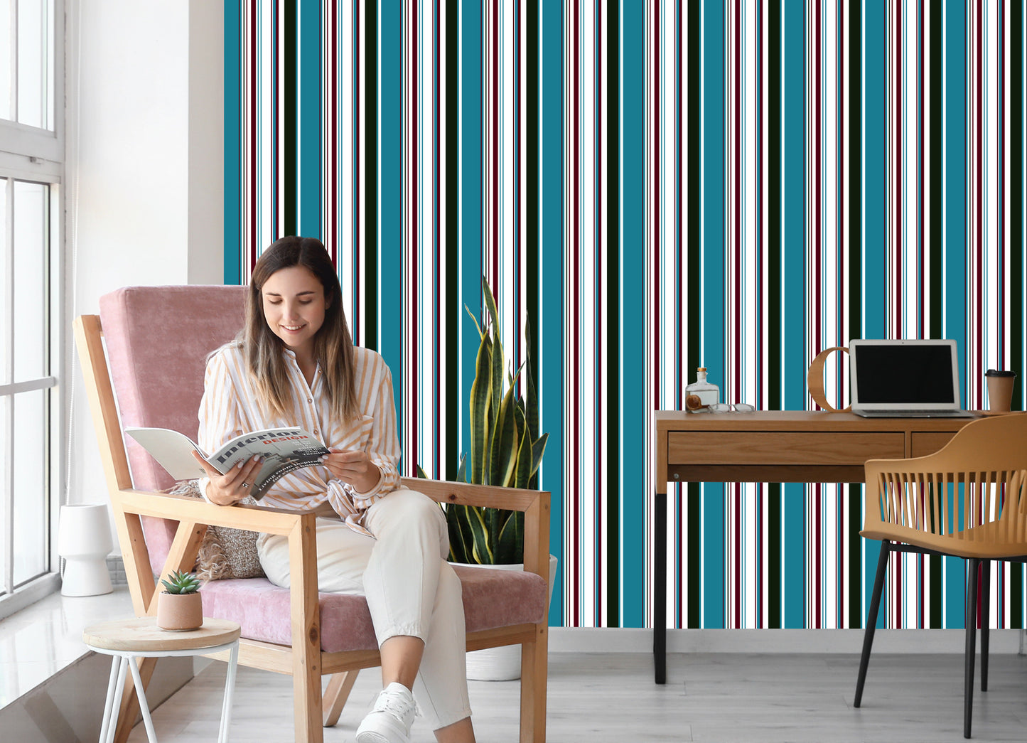 Wallpaper Classic Vertical Stripes For Living Room Bedroom