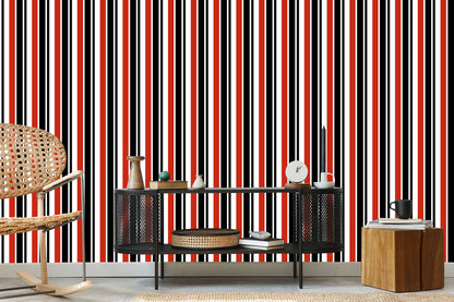 Wallpaper Classic Vertical Stripes For The Salon Office