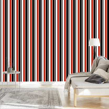 Wallpaper Classic Vertical Stripes For The Salon Office