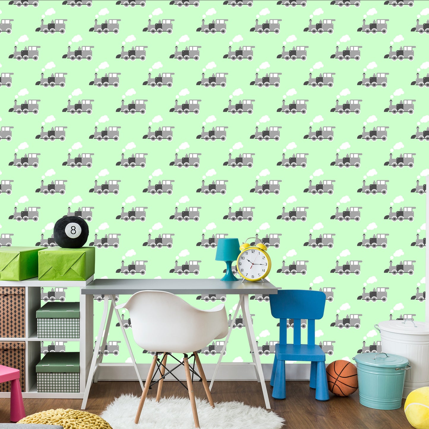 Wallpaper Fairy-Tale Retro Steam Locomotives