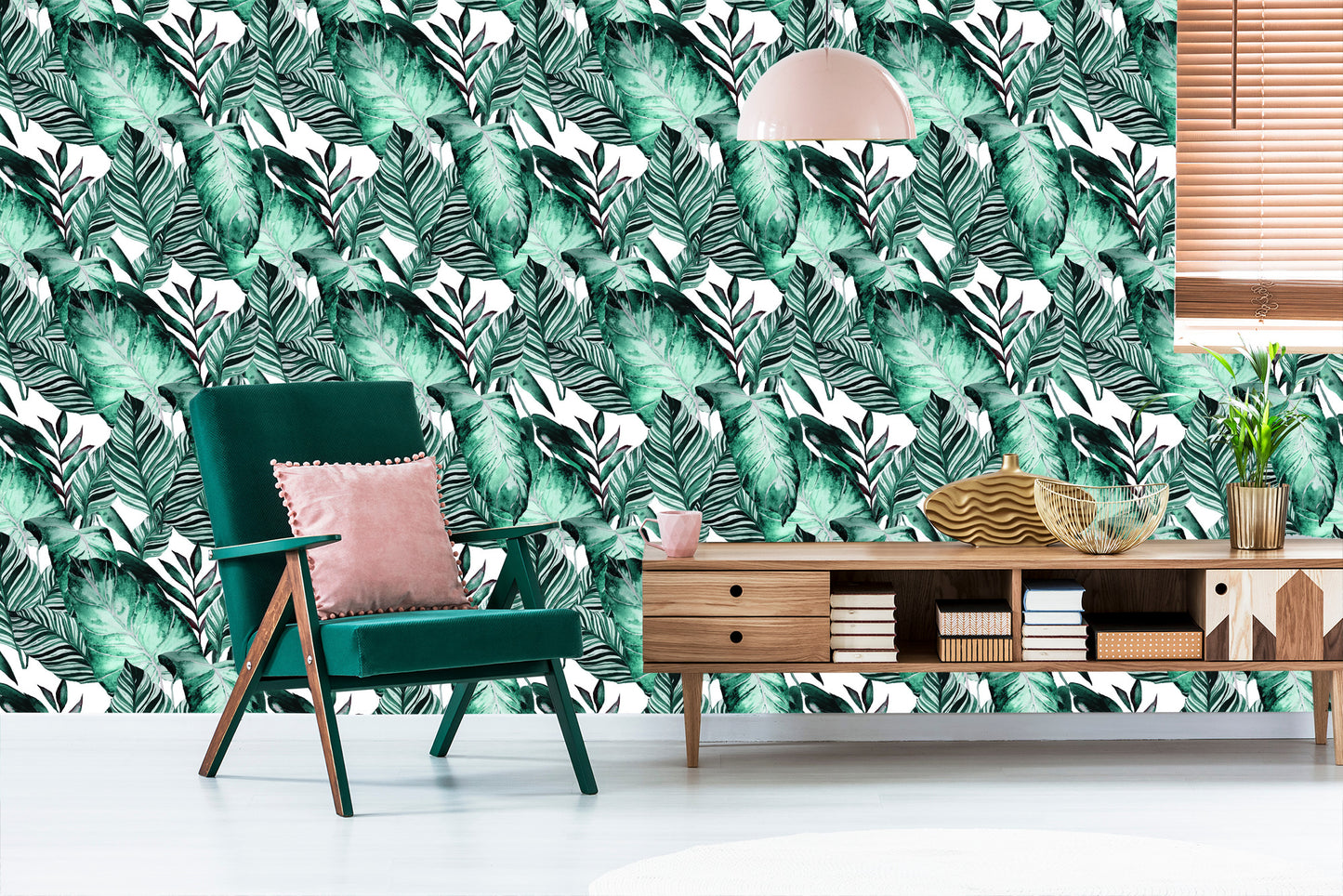 Wallpaper Exotic Leaves