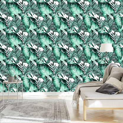 Wallpaper Exotic Leaves