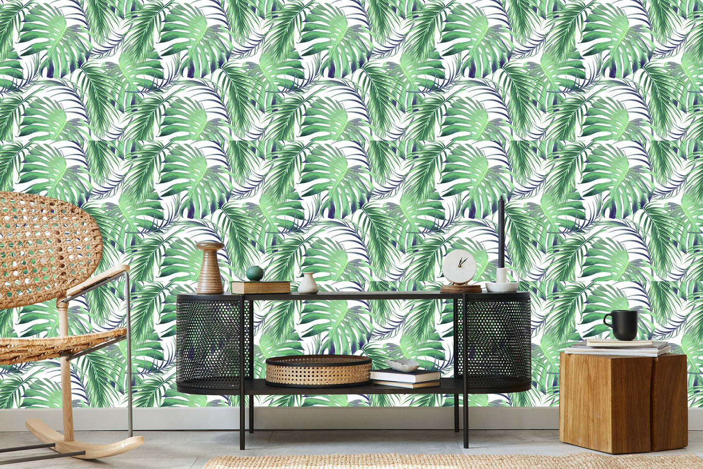 Wallpaper Leaves Palm And Monsteraae