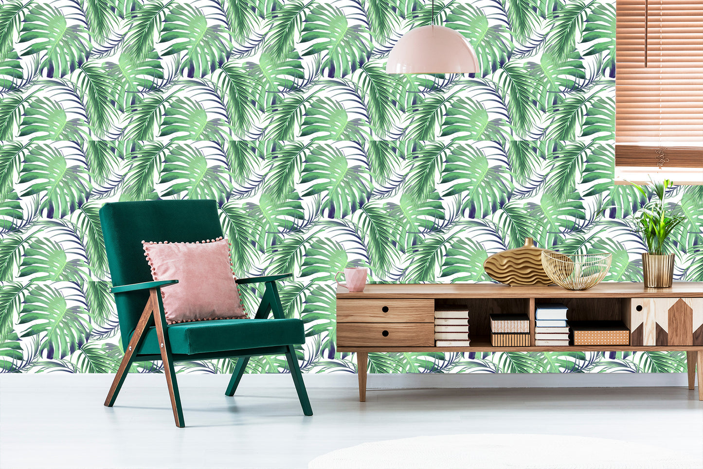 Wallpaper Leaves Palm And Monsteraae