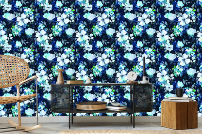 Wallpaper Floral Pattern Watercolor
