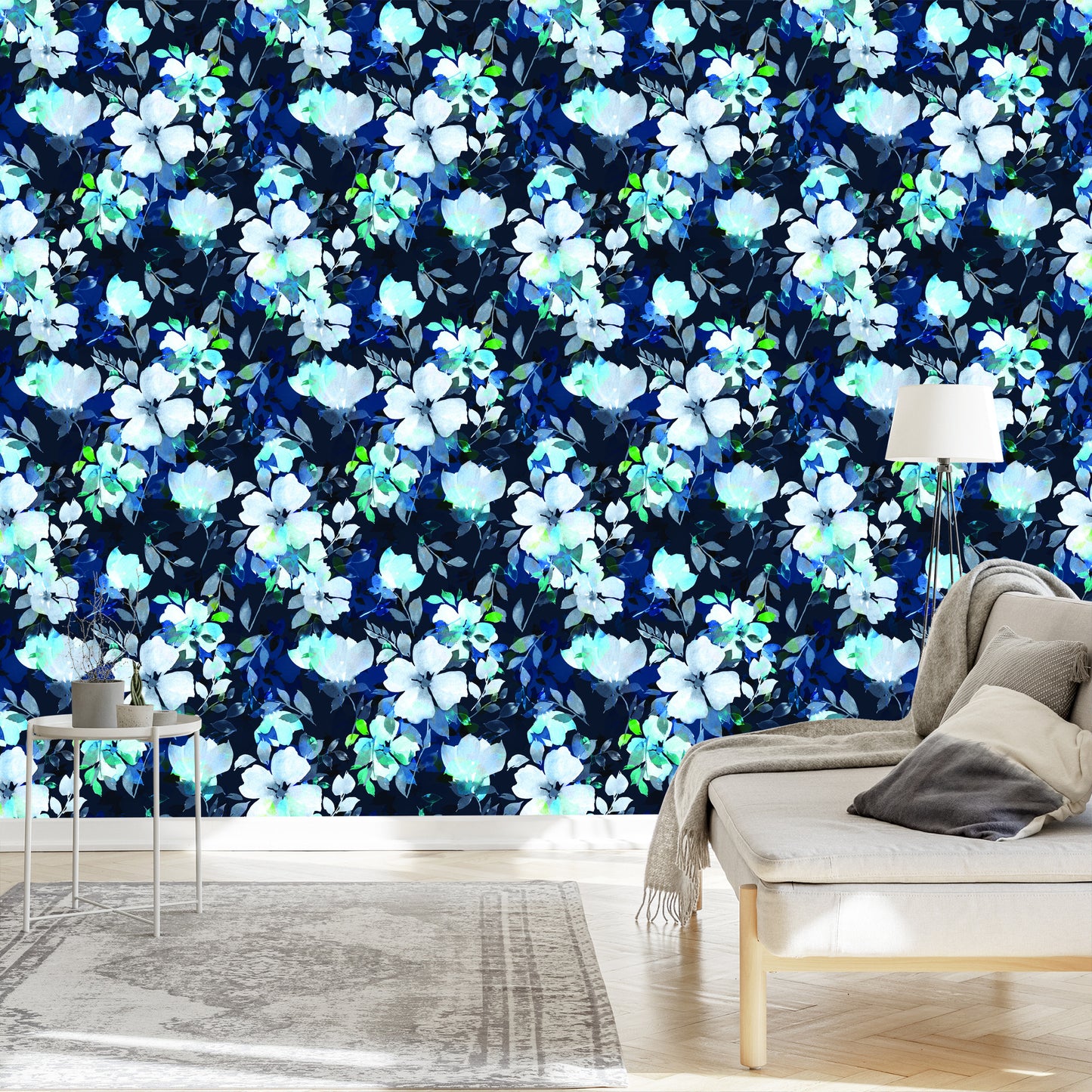 Wallpaper Floral Pattern Watercolor
