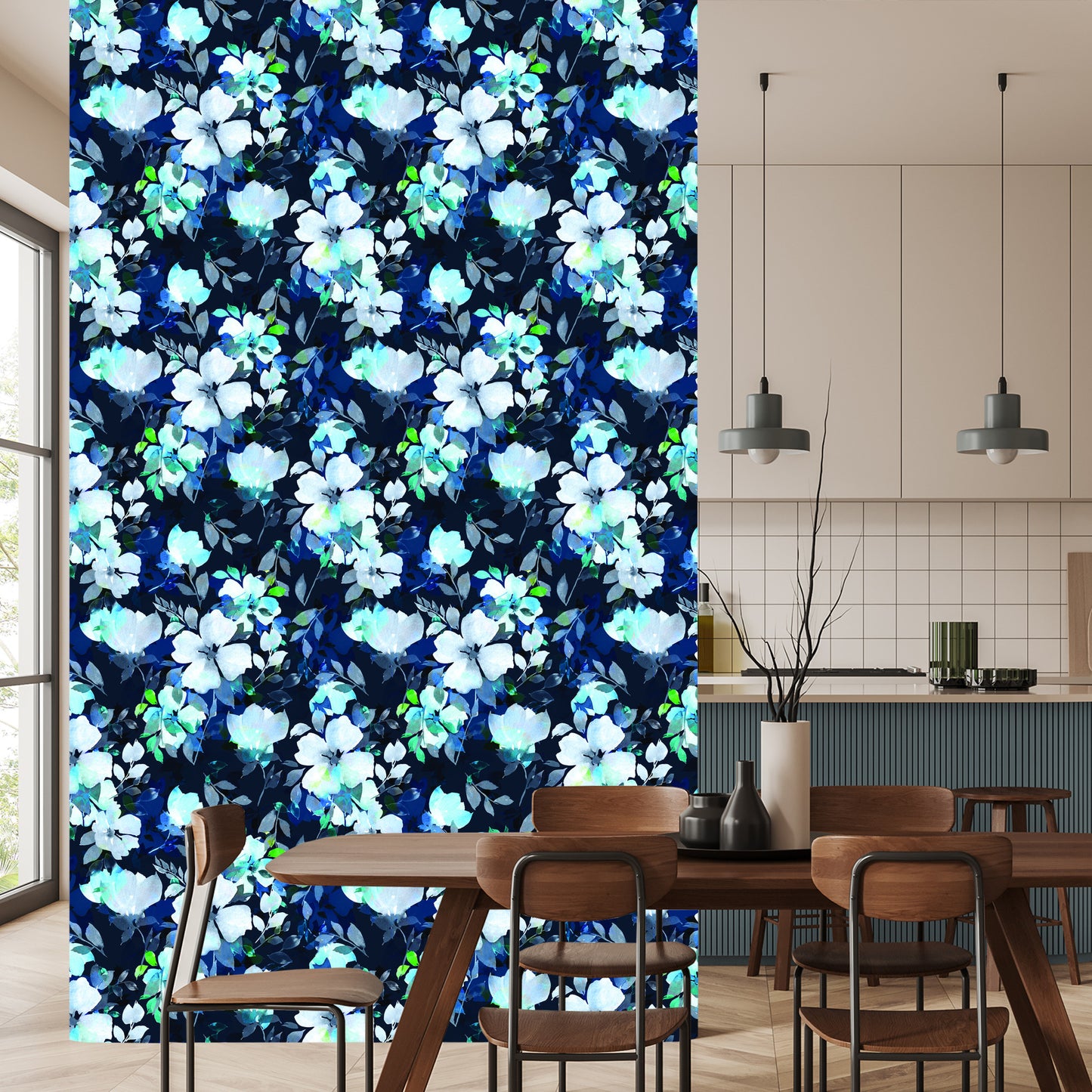 Wallpaper Floral Pattern Watercolor