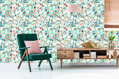Wallpaper Colorful Triangles