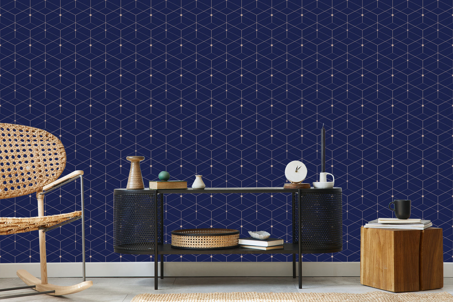 Wallpaper Modernist Geometric Pattern