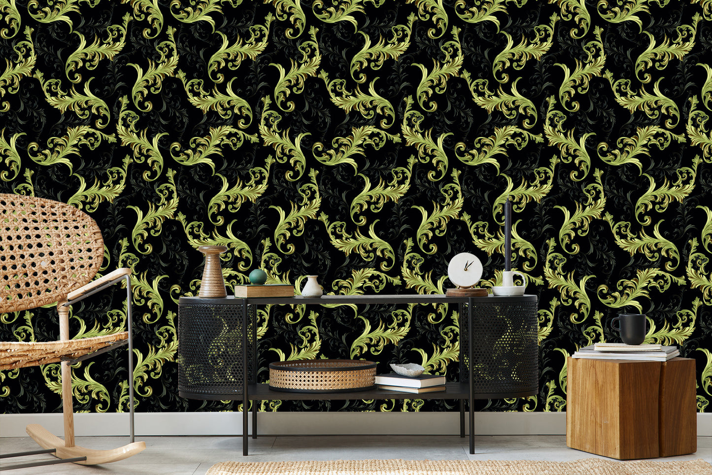 Wallpaper Beautiful Ornaments Pattern