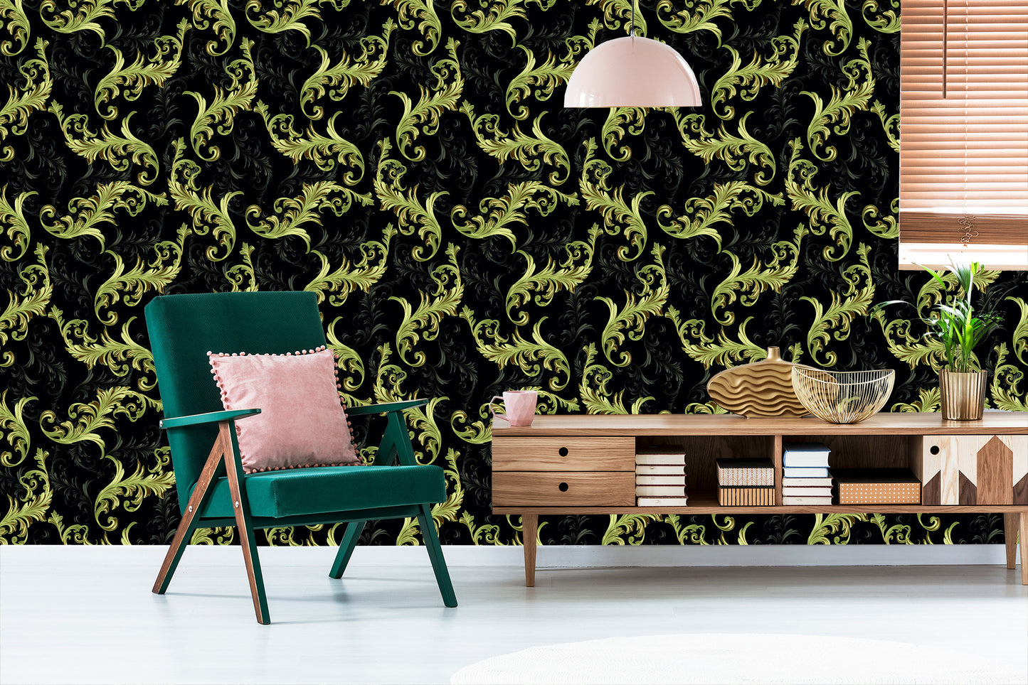 Wallpaper Beautiful Ornaments Pattern