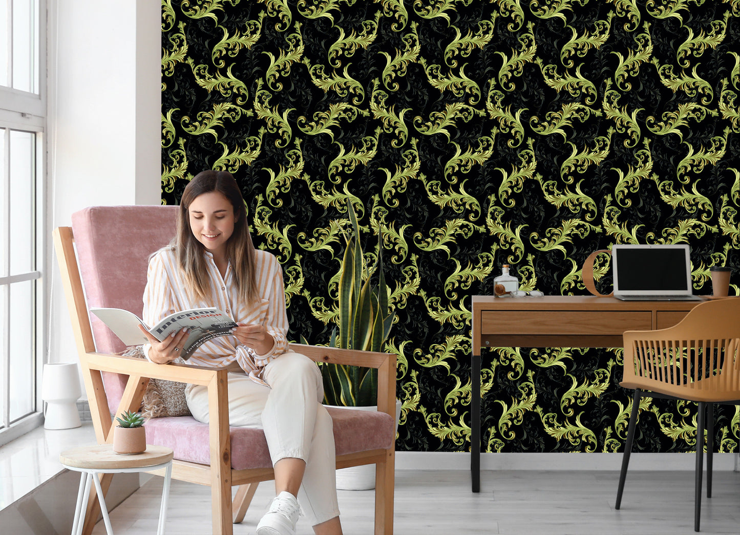 Wallpaper Beautiful Ornaments Pattern