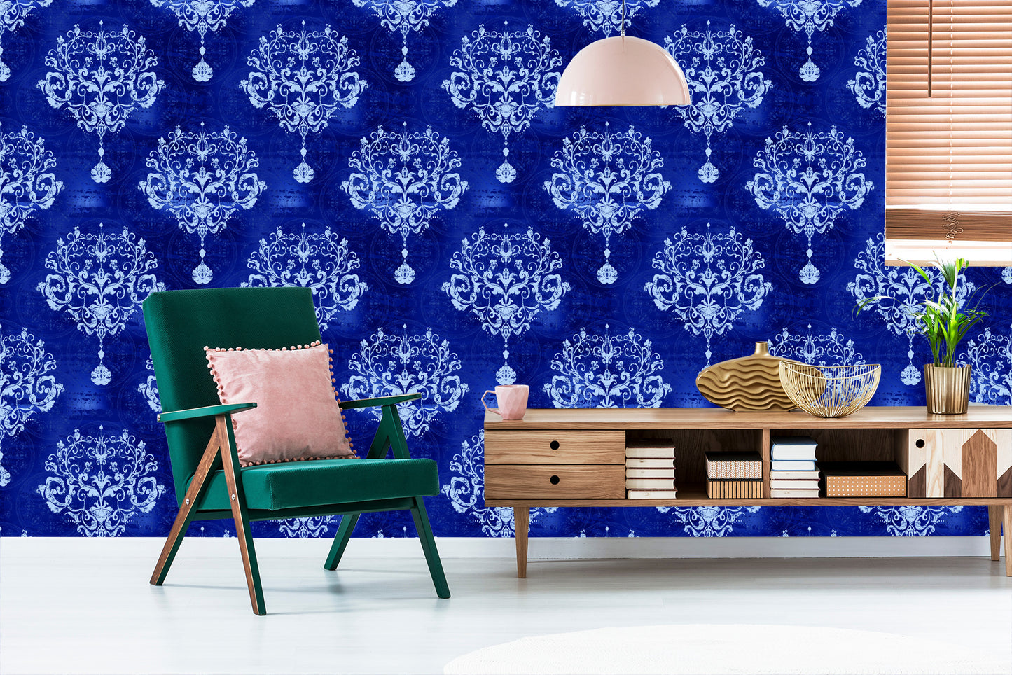 Wallpaper Damascus Ornaments