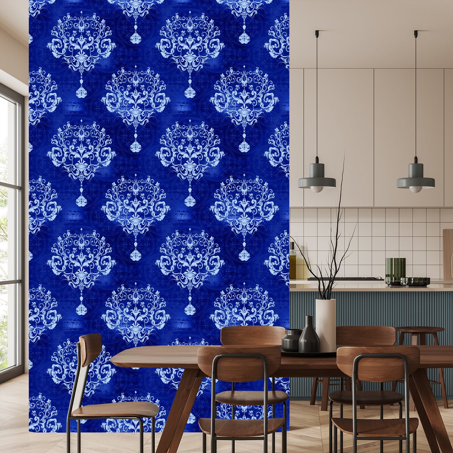 Wallpaper Damascus Ornaments