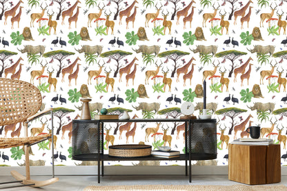Wallpaper Savannah Animals