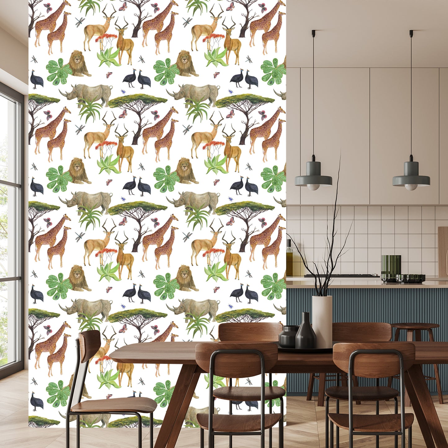 Wallpaper Savannah Animals