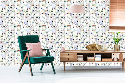 Wallpaper Puricats In Scandinavian Style