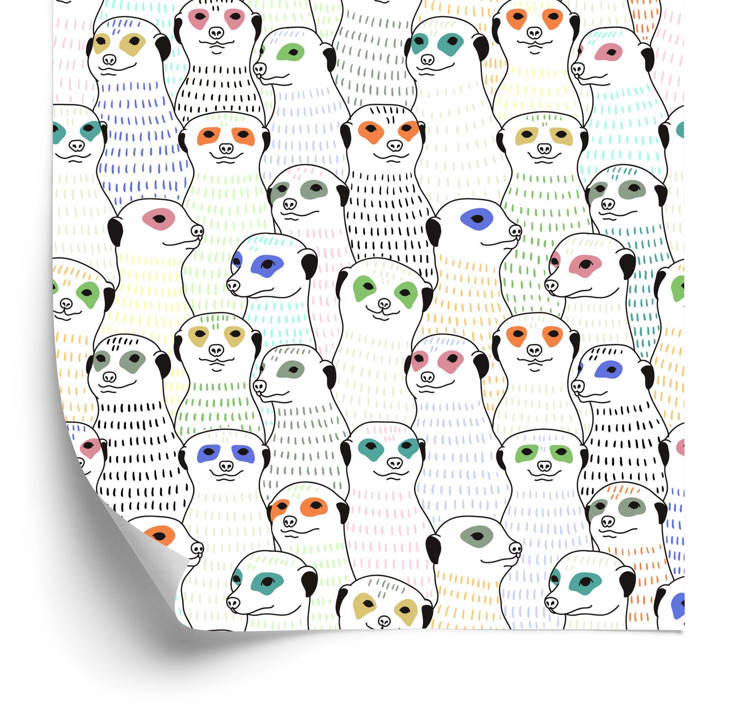 Wallpaper Puricats In Scandinavian Style