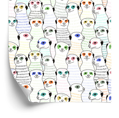 Wallpaper Puricats In Scandinavian Style