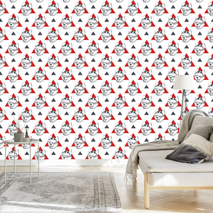 Wallpaper Dogs And Triangles
