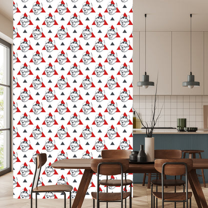 Wallpaper Dogs And Triangles
