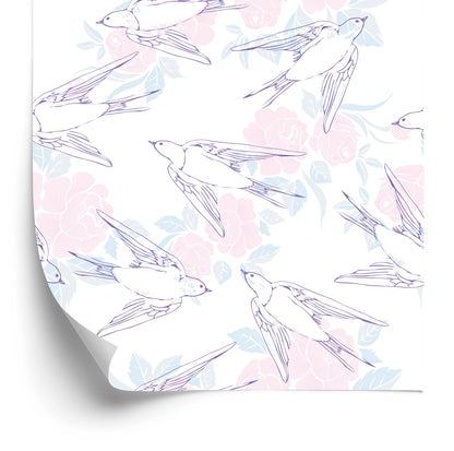 Wallpaper Flyings Swallows