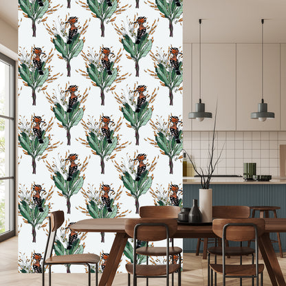 Wallpaper Painted Hoopoes