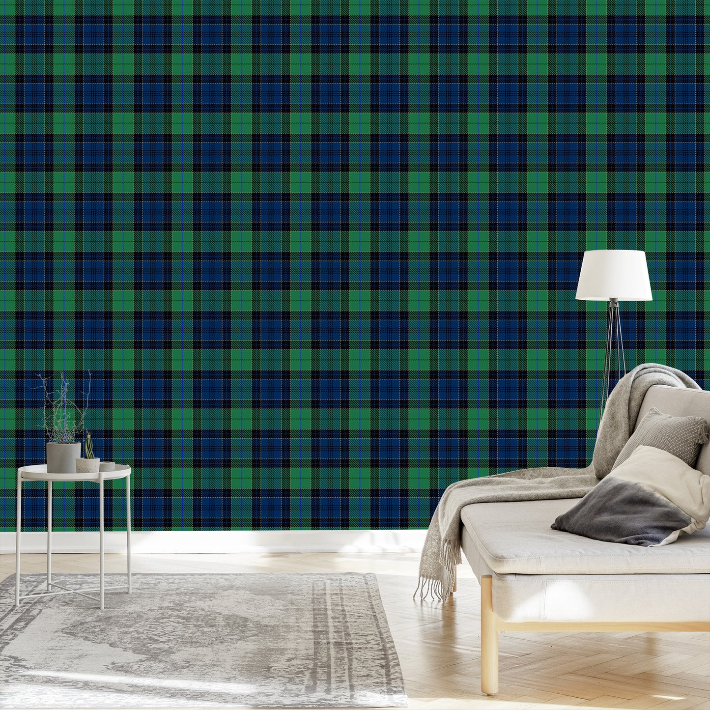 Wallpaper Scottish Checkered Pattern
