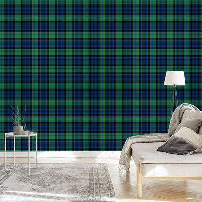 Wallpaper Scottish Checkered Pattern