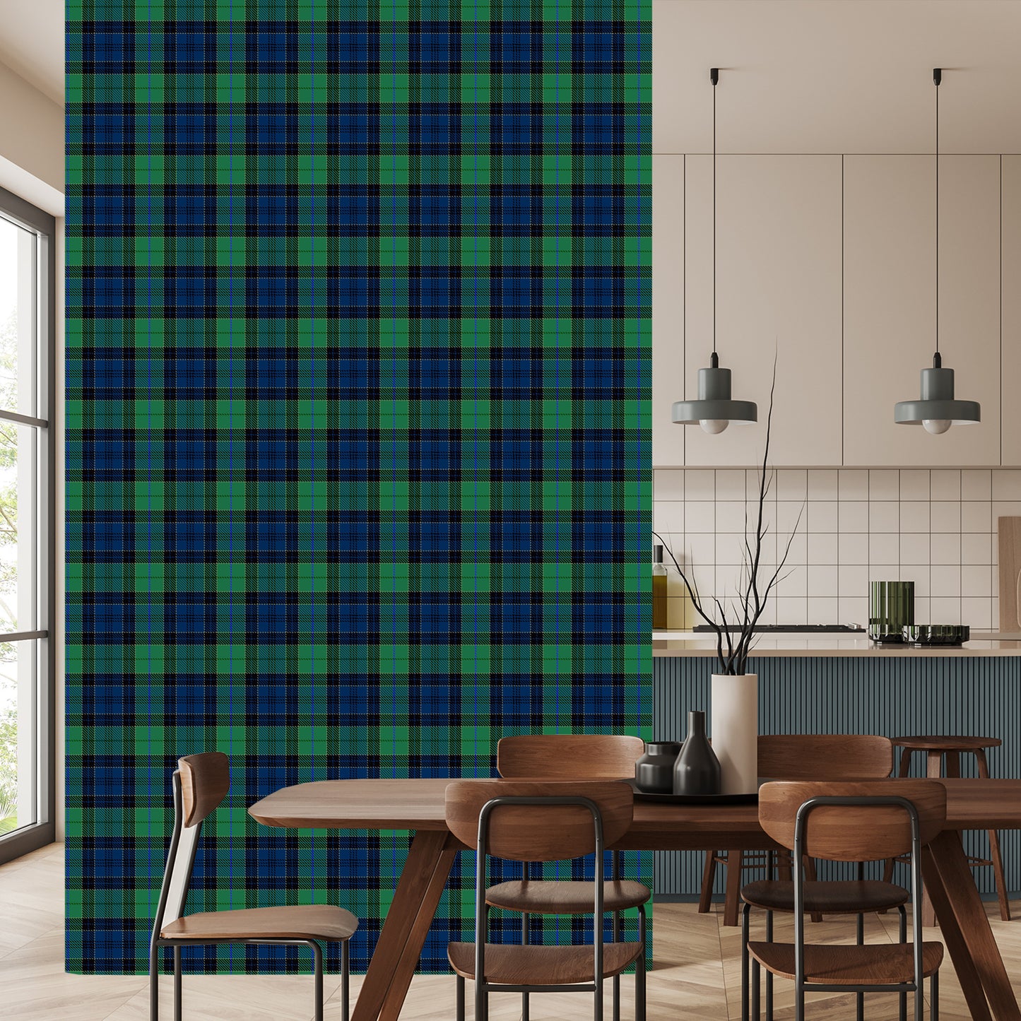 Wallpaper Scottish Checkered Pattern