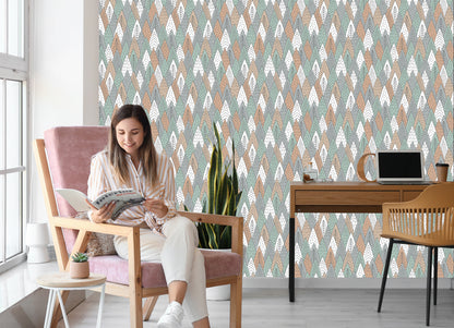 Wallpaper Trees In Scandinavian Style