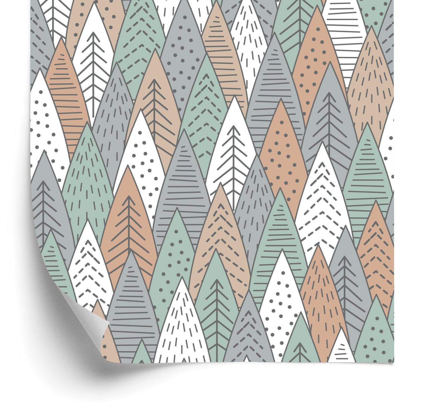 Wallpaper Trees In Scandinavian Style