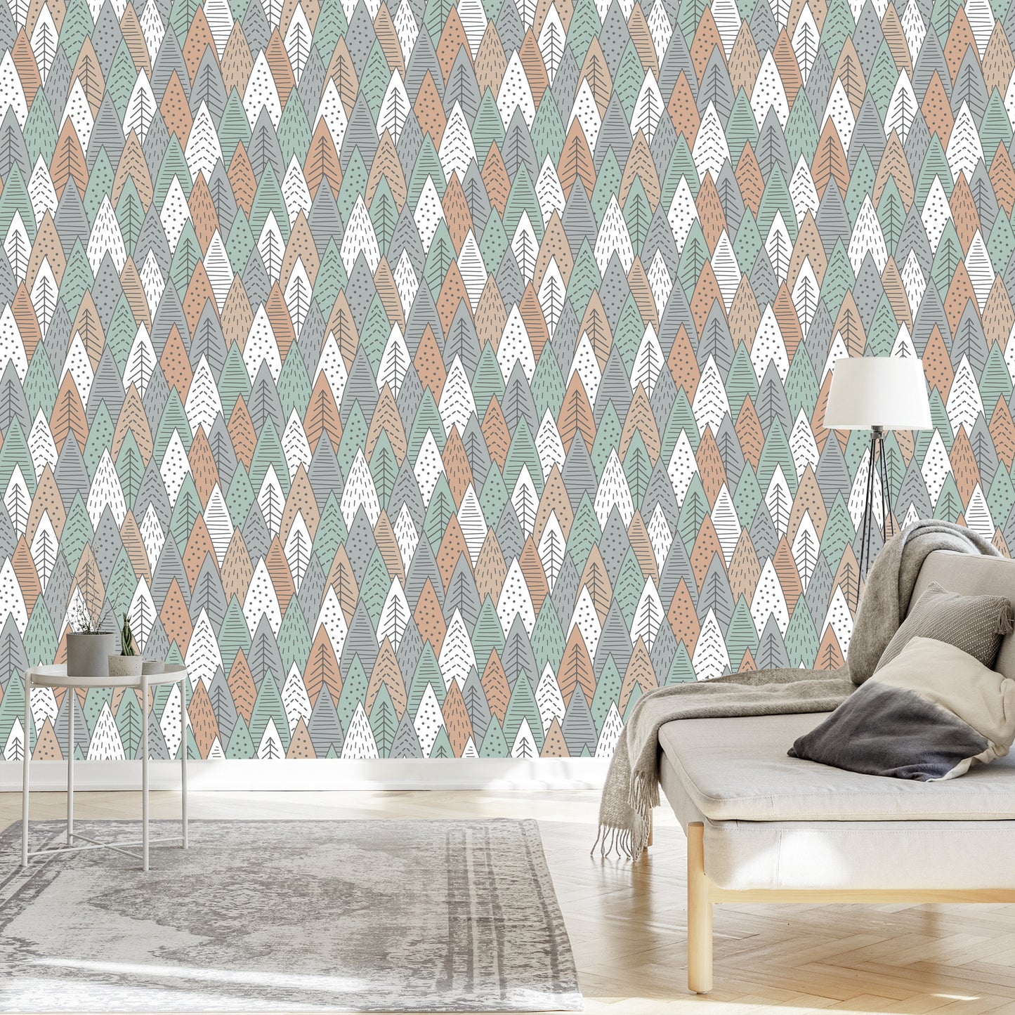 Wallpaper Trees In Scandinavian Style