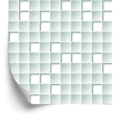 Wallpaper Geometric Shapes, Squares 3D Effect