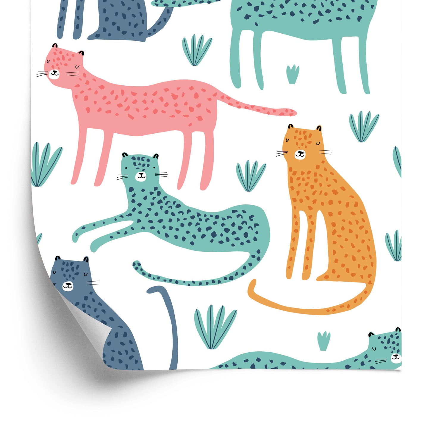 Wallpaper Wild Animas In Scandinavian Style