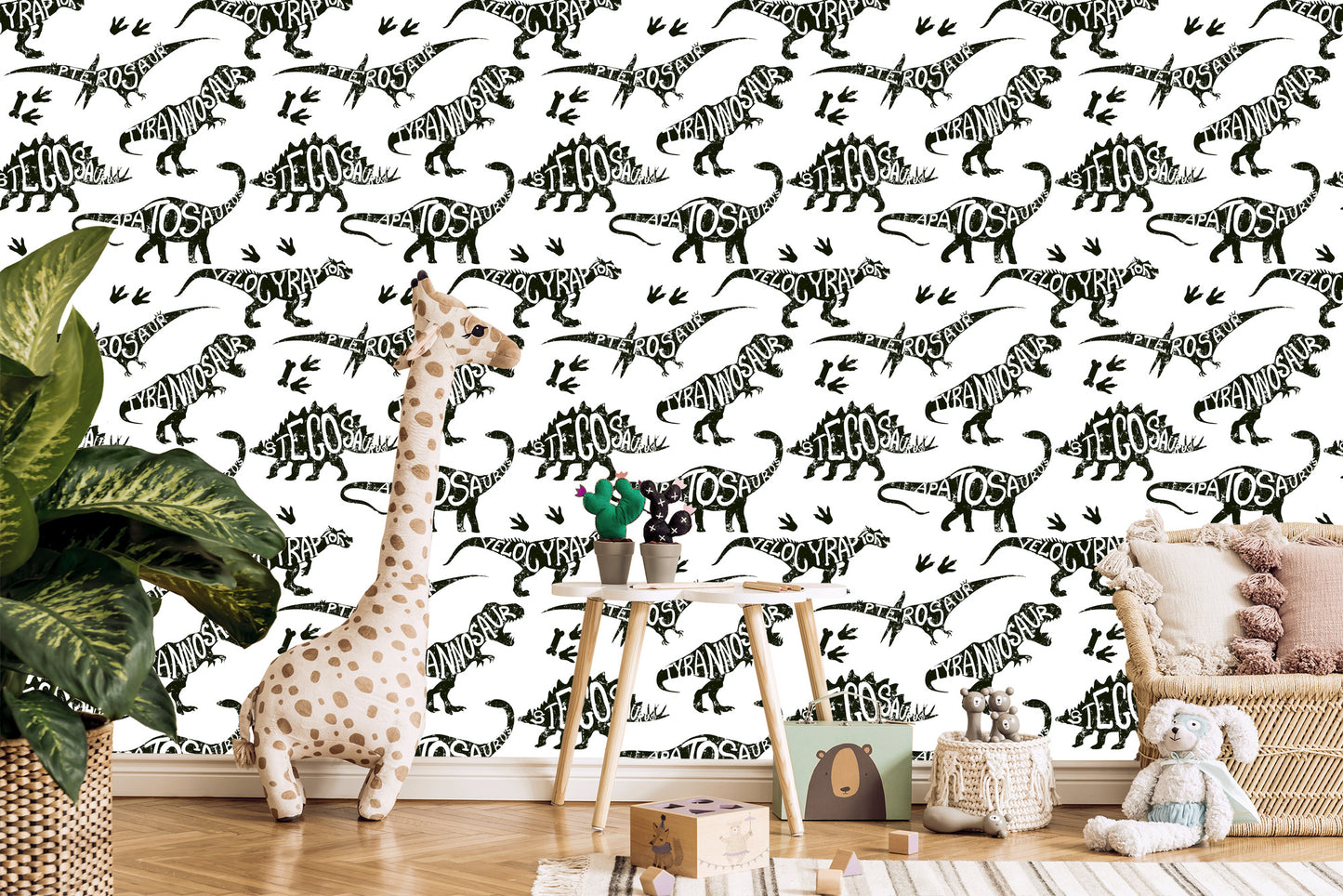 Wallpaper With Dinosaurs, Animals, Room